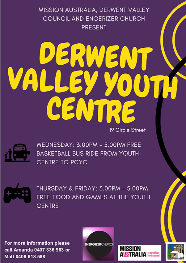 Youth centre's new roster New Norfolk News