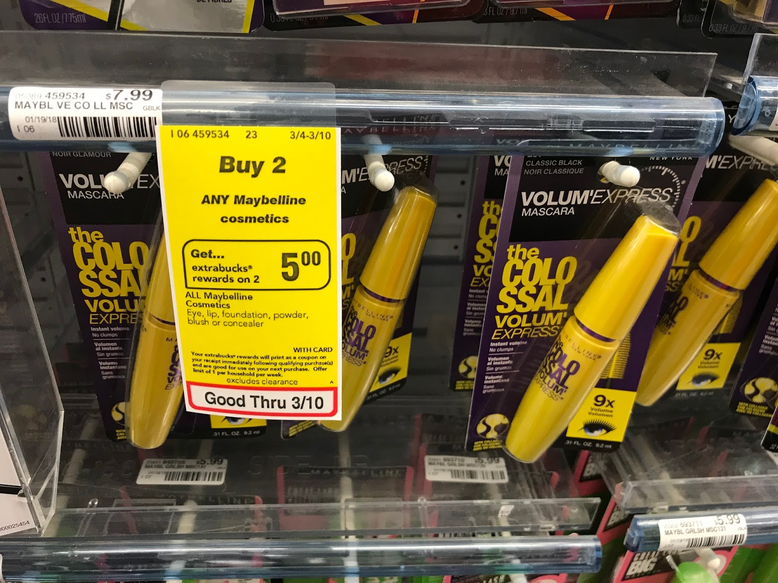 CVS Maybelline Volum' Express Mascara Only 99 Cents (Save 7!)