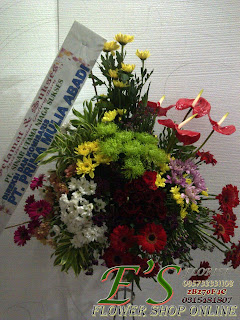 standing flower selamat dan sukses standing flower unuk pembukaan kantor baru