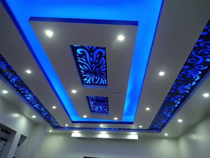 ديكورات أسقف جبسأحدث أسقف جبس معلقة مستعارة الجبس حرفتي DECORATION