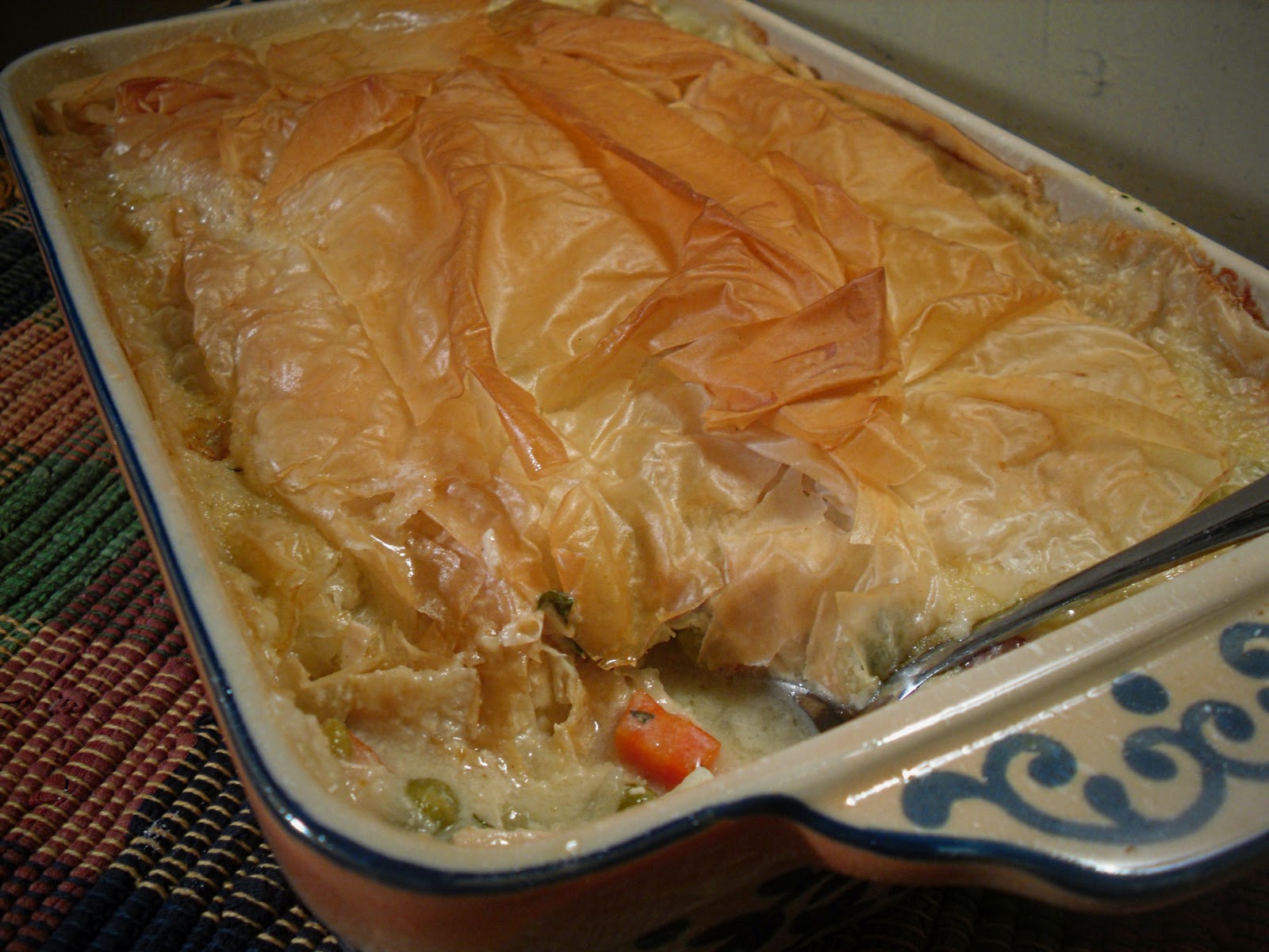 Comfy Cuisine Home Recipes from Family & Friends Phyllo Chicken Pot Pie