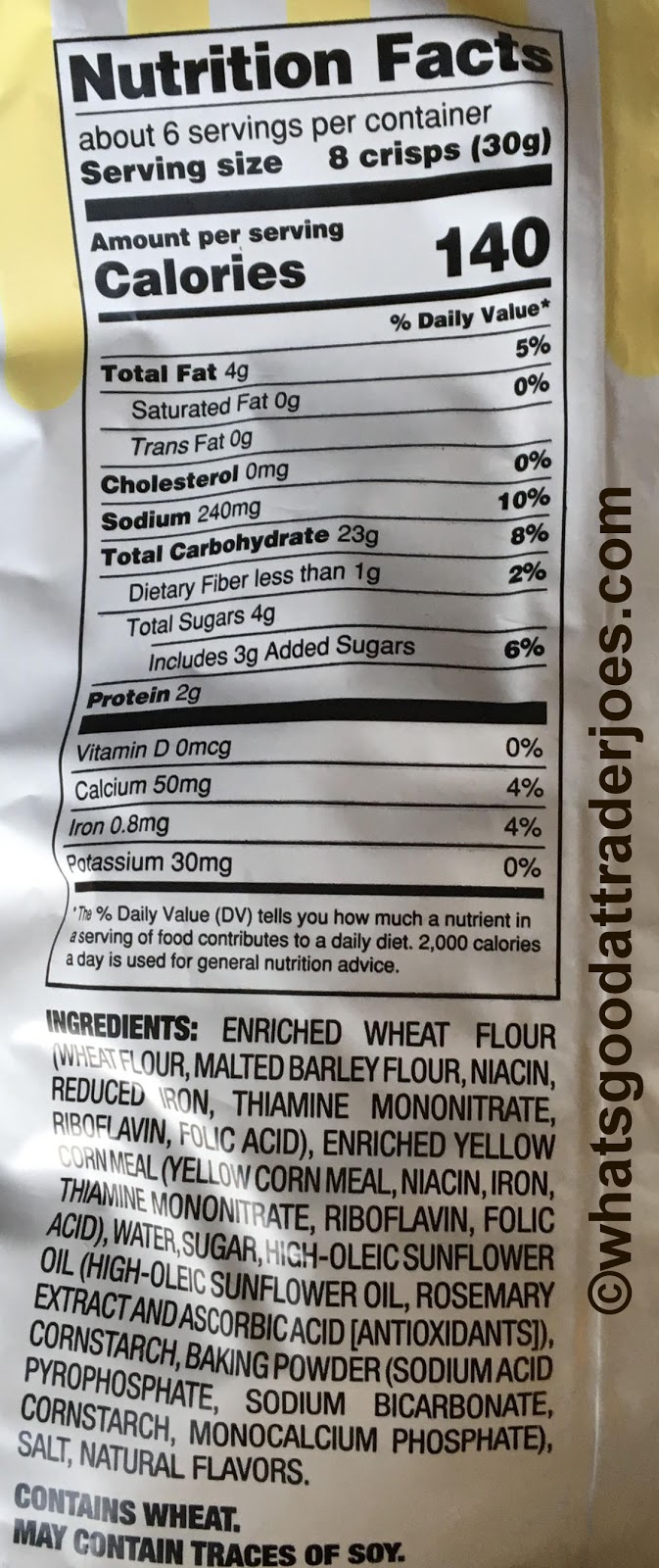 What's Good at Trader Joe's? Trader Joe's Cornbread Crisps