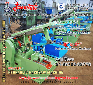 Hydraulic Power Hacksaw Machine manufacturers in India Punjab http://www.jaswantengineeringworks.com +91-9872309778 