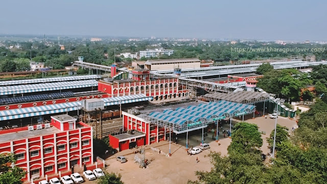 Kharagpur Railway Station Drone View Kharagpur Railway Station Drone View