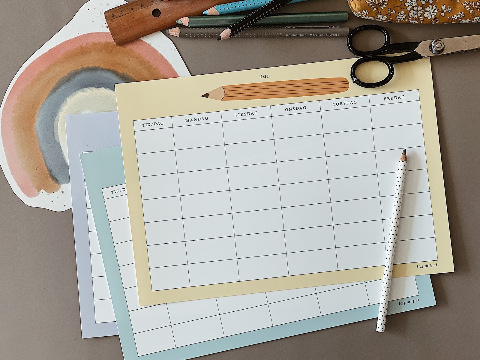 Skema / DIY print selv — Sirlig