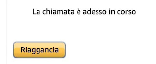 conferma prenotazione chiamata da amazon avvenuta tramite computer