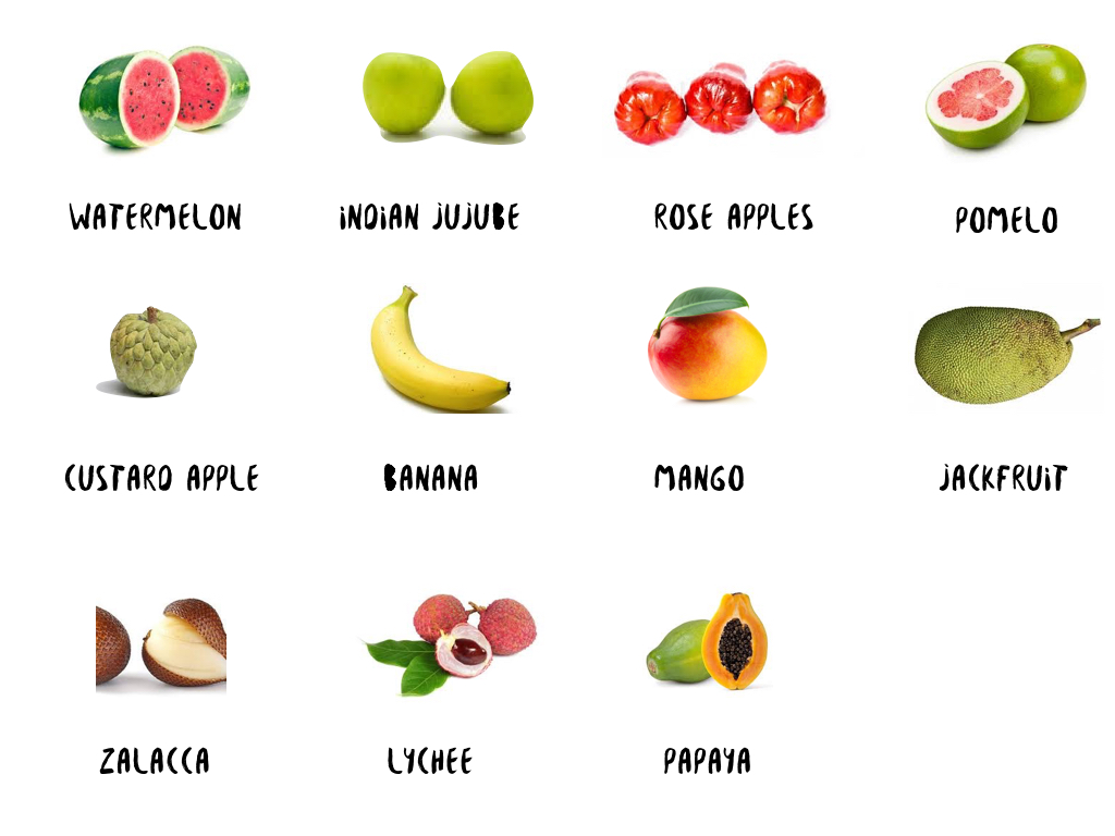 Все фрукты тайланда названия описание