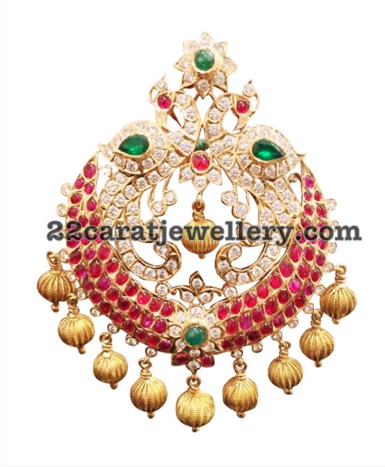 Ruby Diamond Pendant Sets by Kothari Jewels Jewellery Designs