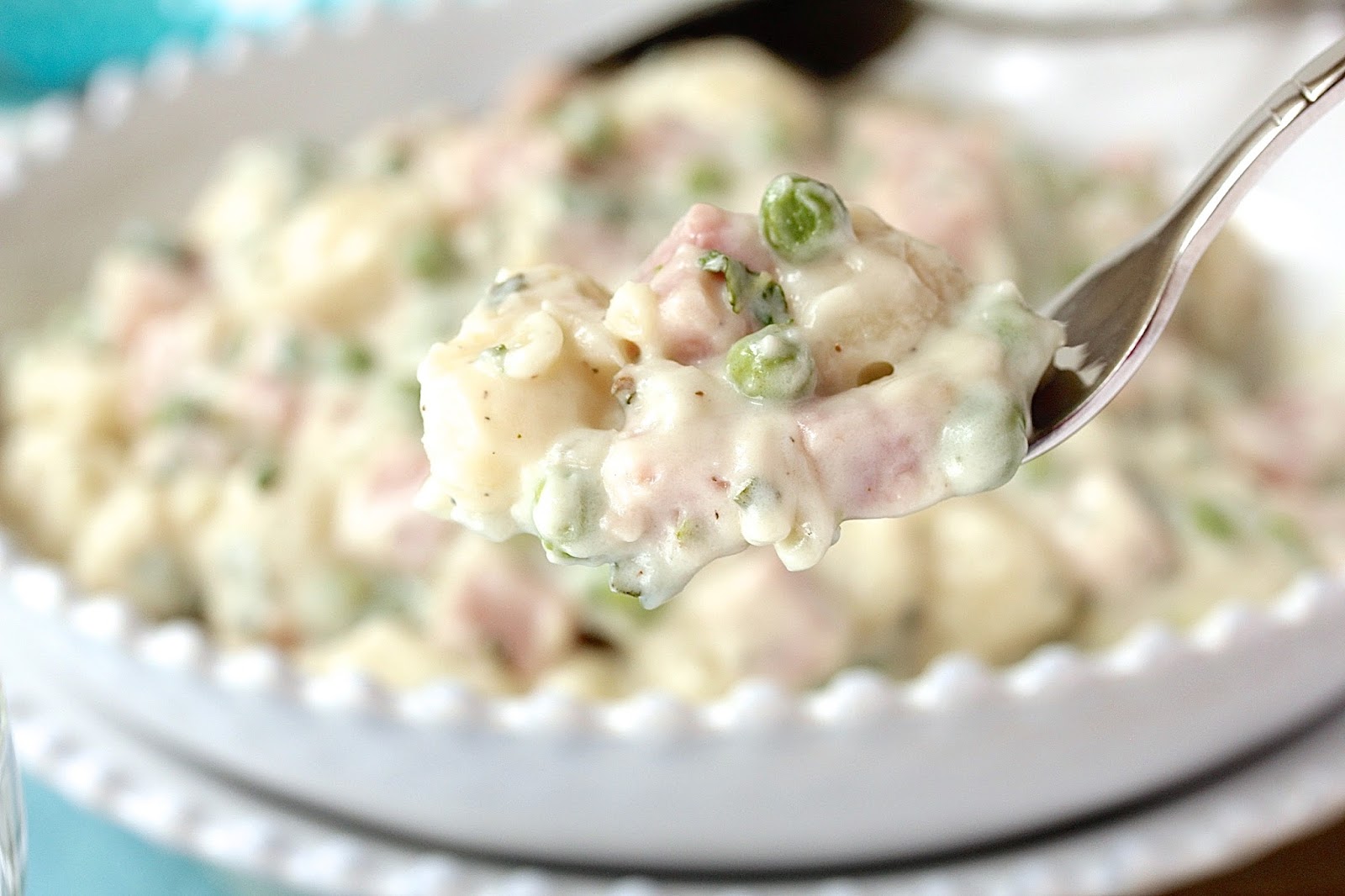 ONE SKILLET HAM AND PEAS GNOCCHI WITH MINT In Good Flavor Great