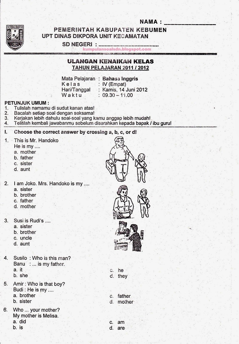 Kisi SoalYang saya Susun Untuk Pengunjung   Soal UN Utama Matematika Kelas 6 SD TA 2012/2013  Kumpulan Soal SD