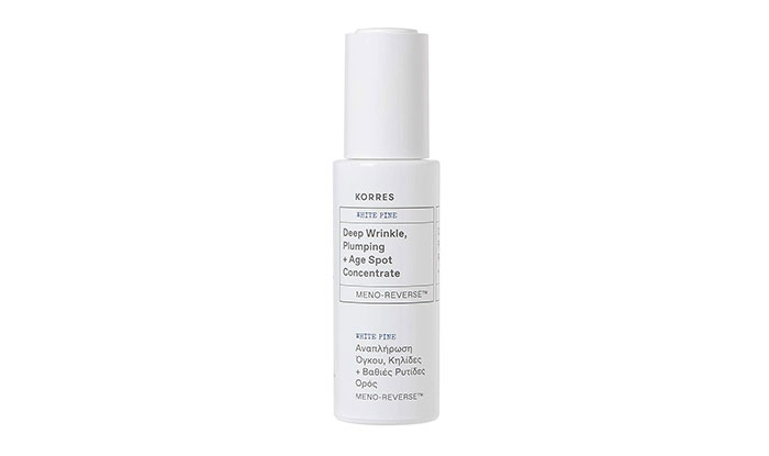 KORRES WHITE PINE MENO-REVERSE DEEP WRINKLE, PLUMPING + AGE SPOT CONCENTRATE