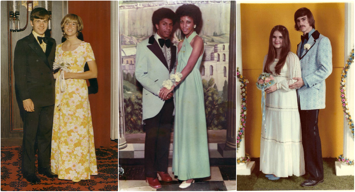 70s Prom Couples ~ Vintage Everyday
