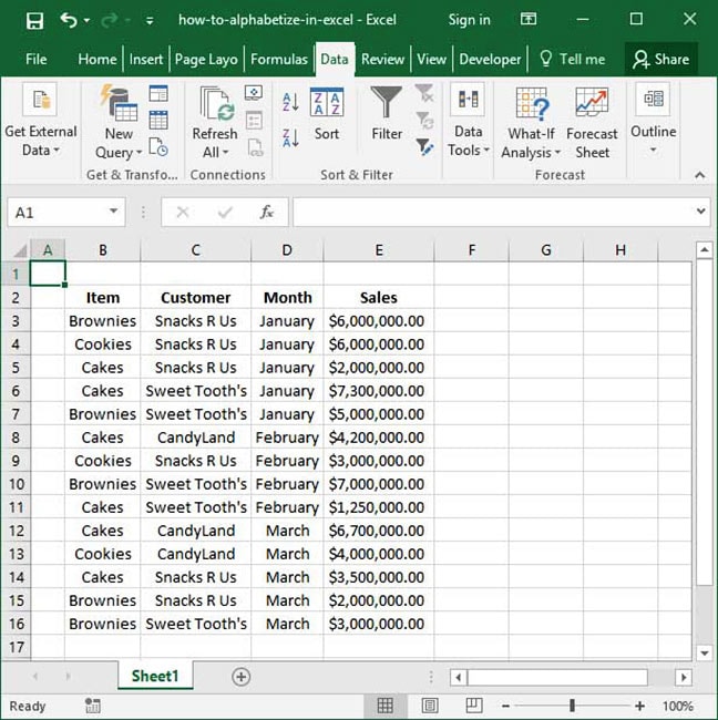 How to do Sorting or Alphabetizing in a custom order?