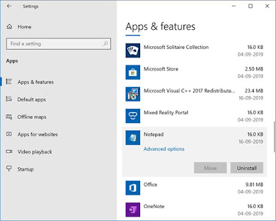 Cara Mudah Memasang Atau Menghapus Instalasi Notepad Di Windows 10 Cara Mudah Memasang Atau Menghapus Instalasi Notepad Di Windows 10