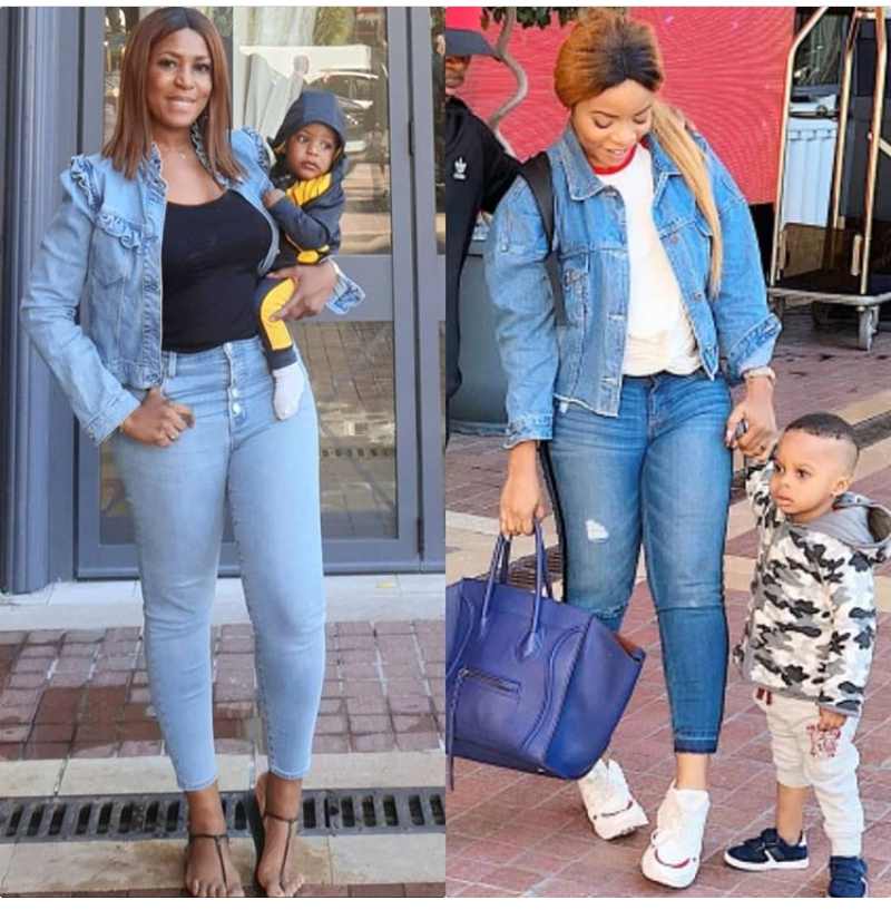 Linda Ikeji and sister steps out in matching outfits