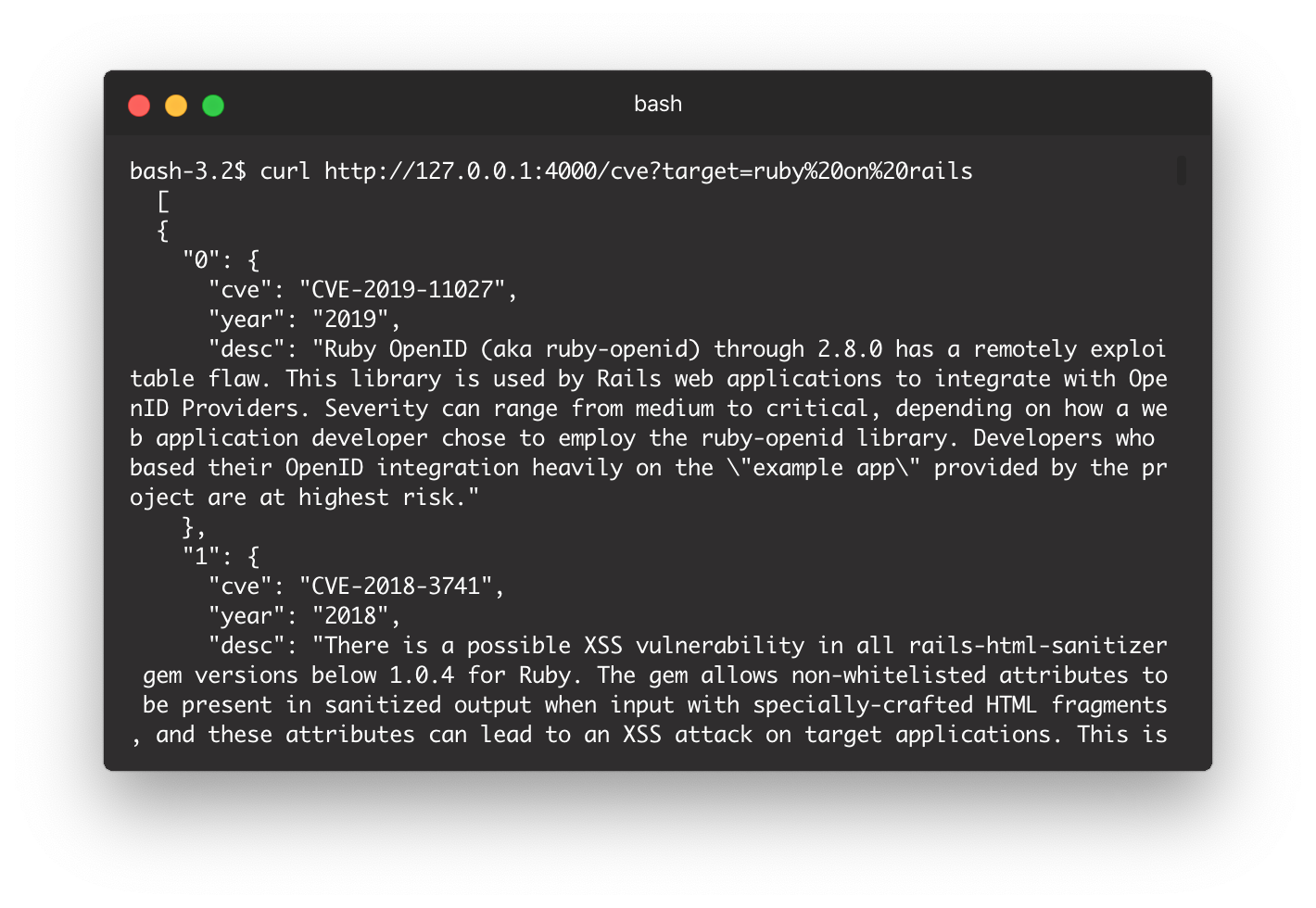 CVE Api - Parse & filter the latest CVEs from cve.mitre.org