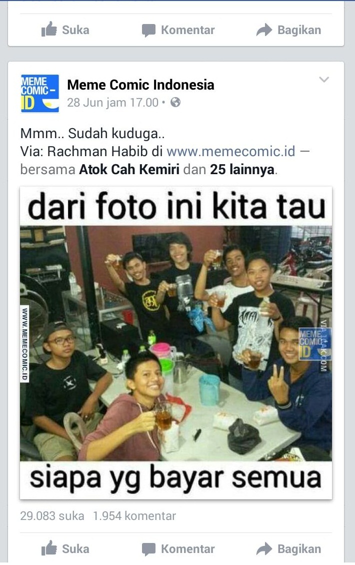 Gambar Instagram Meme Comic Indonesia Update Status