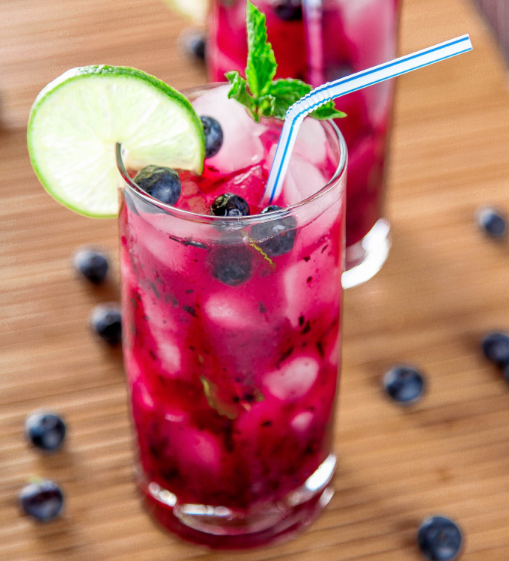 BLUEBERRY MOJITO #mojito #drink #fres #delicious #cocktail BLUEBERRY MOJITO #mojito #drink #fres #delicious #cocktail