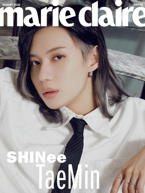 اطلالات مثيرة و ساحرة لأعضاء فرقة SHINee على غلاف مجلة Marie Claire اصدار اغسطس