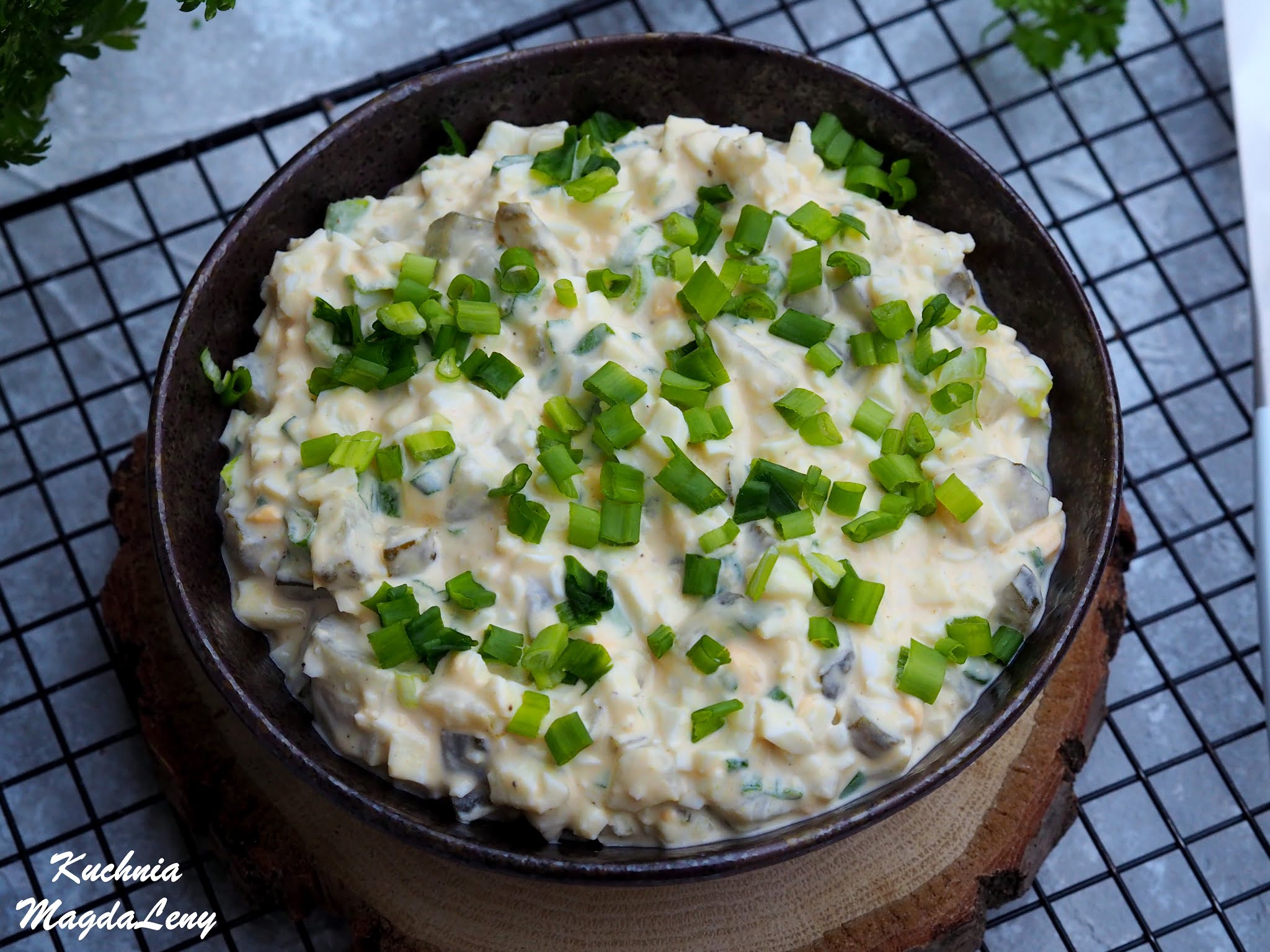 Pasta jajeczna z ogórkiem kiszonym