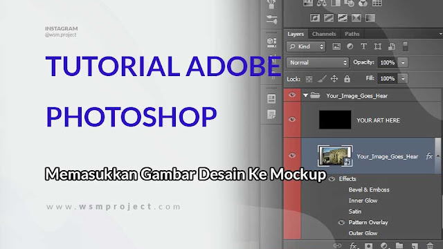 Download Free Memasukkan Gambar Desain Ke Mockup Photoshop Mudah PSD Mockups.
