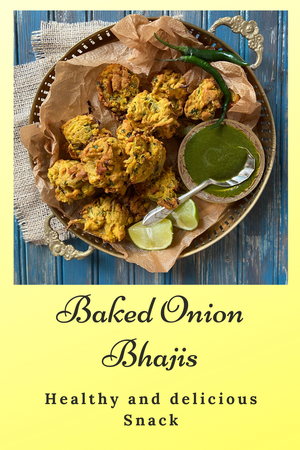 Baked Onion Bhaji Vegan Glutenfree simply.food