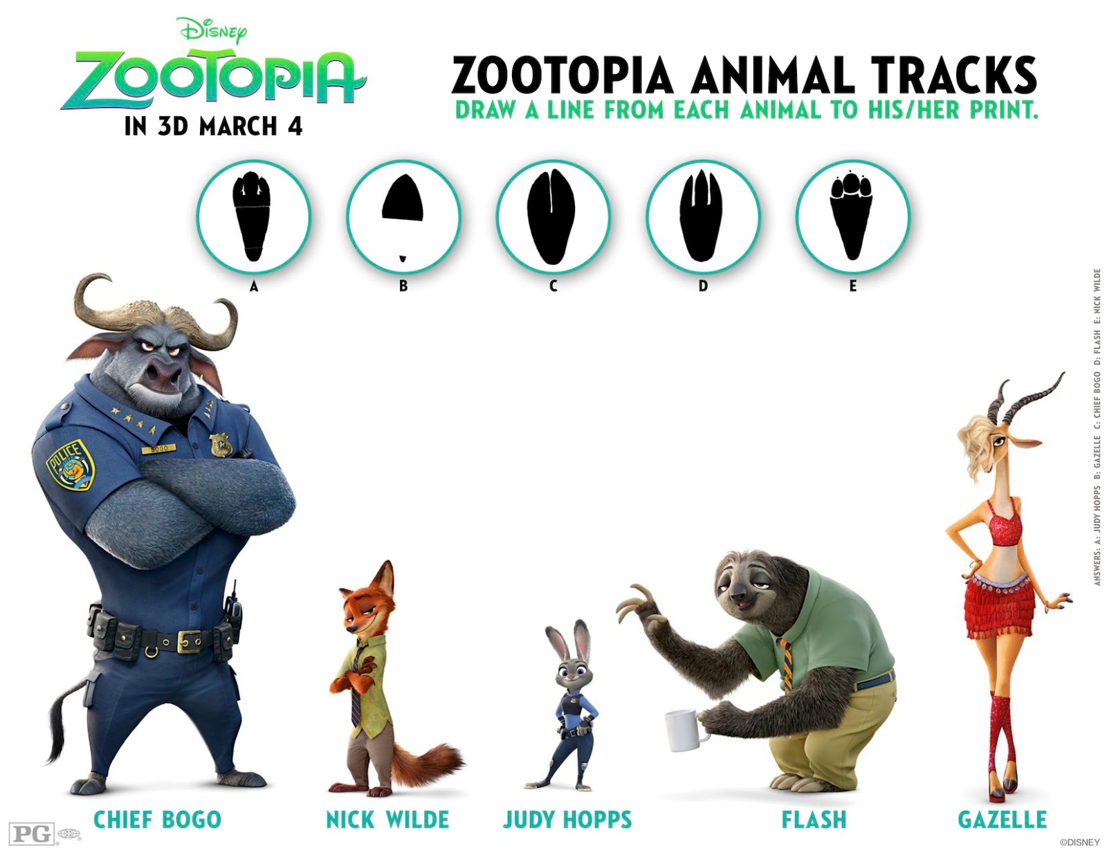 Free Printable Zootopia Coloring Sheets and Matching Game - Any Tots1600 x 1236
