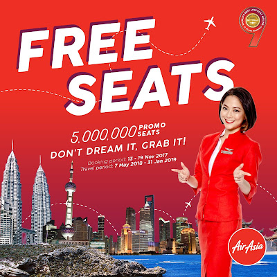 AirAsia Free Seats Promo Ticket Price List