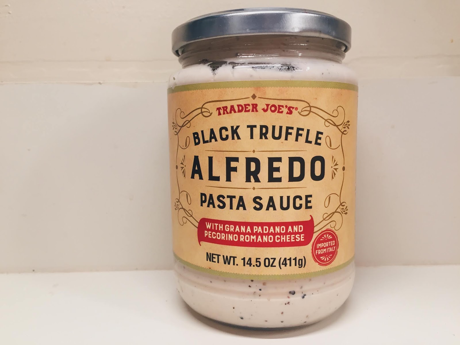 Trader Joe's Black Truffle Alfredo Pasta Sauce