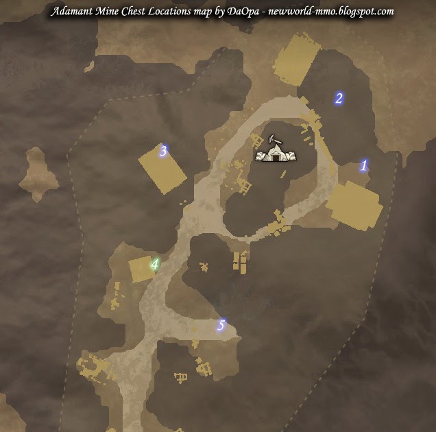 New World Adamant Mine chest locations