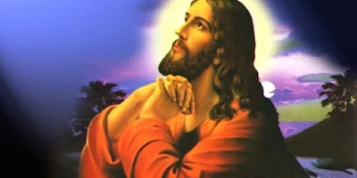 imagem de Jesus orando ou rezando