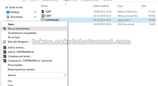 Mengatasi Office 2016 Product Activation Failed