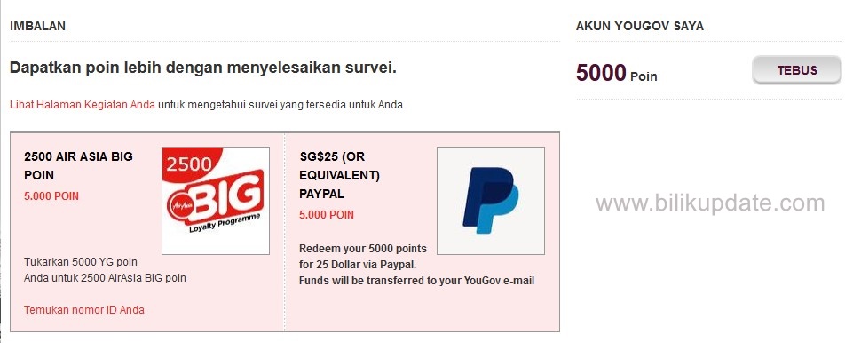 Cara Daftar Dan Mendapatkan Uang 25 Dari Yougov Gratis