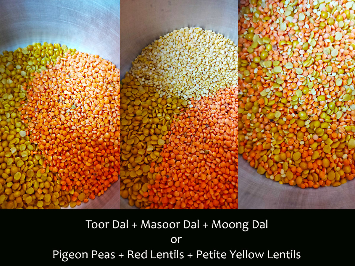 Add all Lentils for Dal fry and soak in water