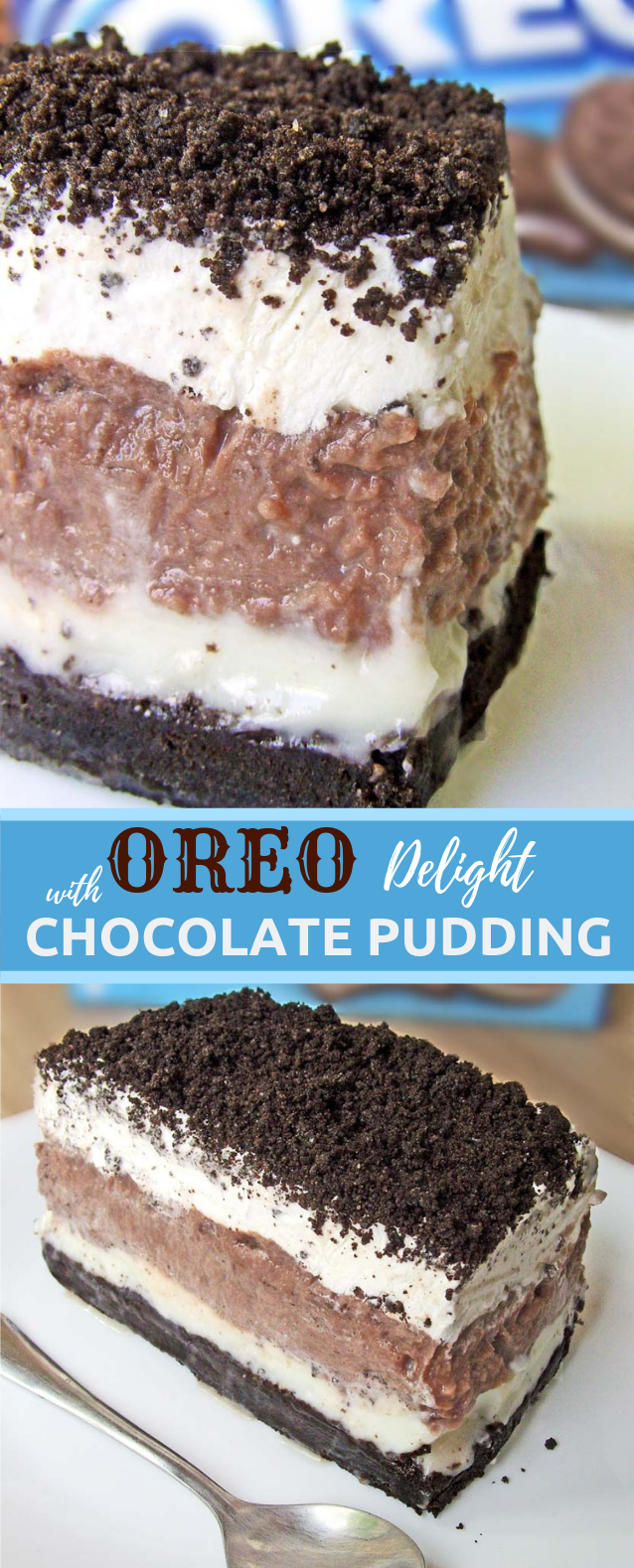Oreo Delight with Chocolate Pudding #dessert #cake