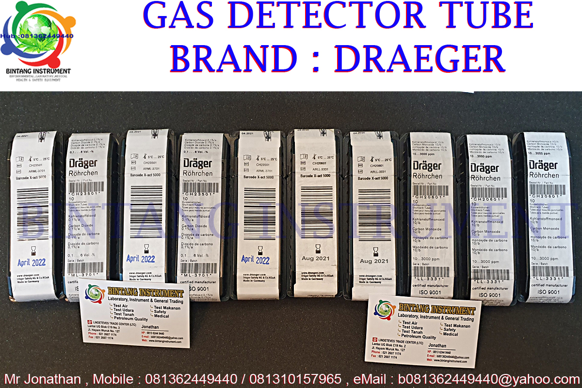.: 081362449440 Jual Gas Detector Tube Draeger , Gas Detector Tube ...