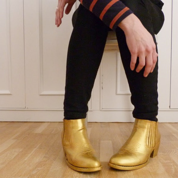 TEÑIR UNOS BOTINES HACERLOS BRILLAR | Casa Atelier