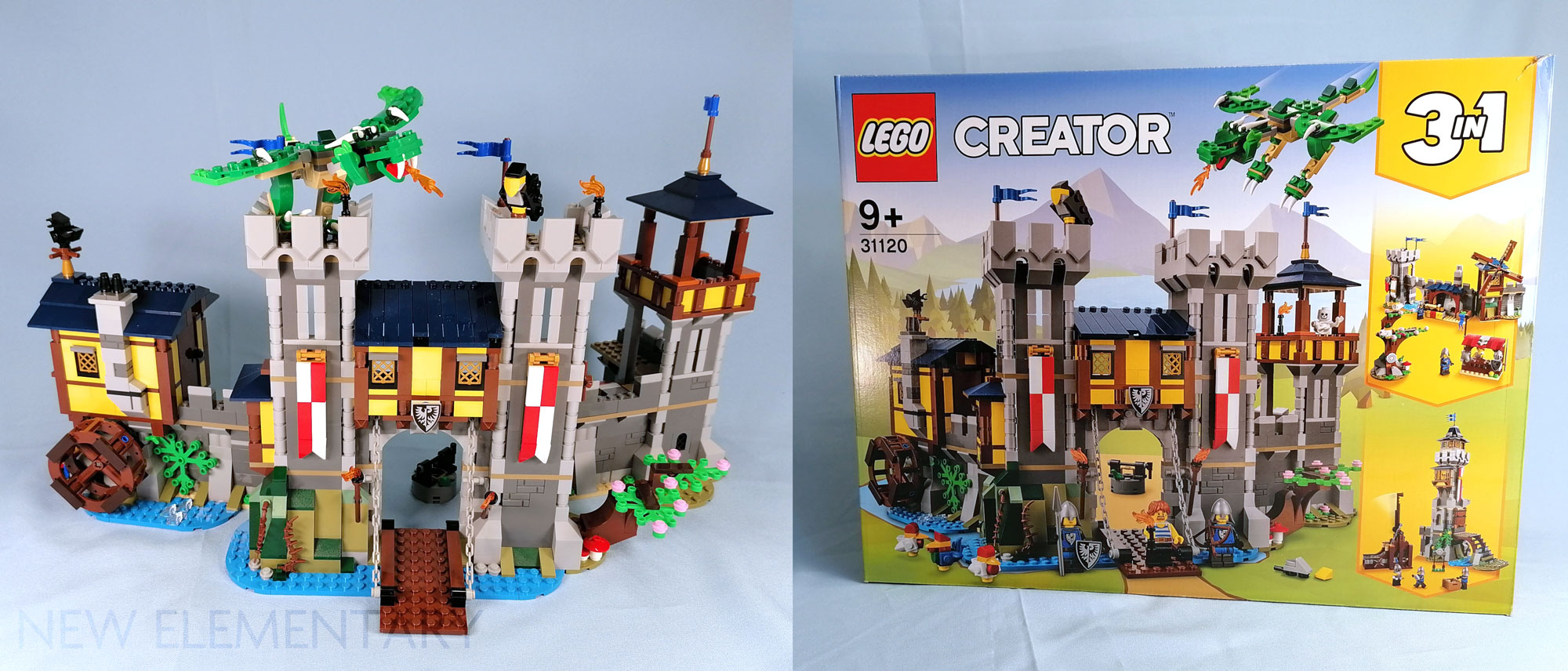 Creator 3-in-1 review: Medieval Castle New LEGO® parts, sets and techniques