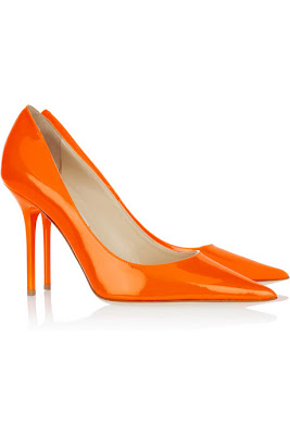 paper & cloth: the hunt: orange wedding shoes