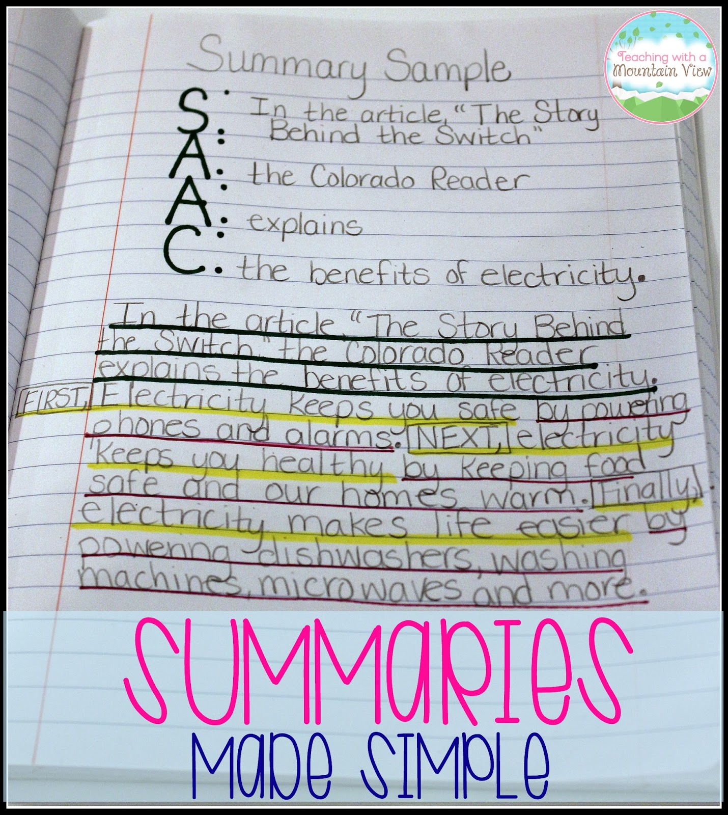 Nonfiction Anchor Chart