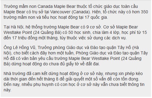 Một trường quốc tế ở Hà Nội nhốt trẻ mầm non vào tủ gỗ