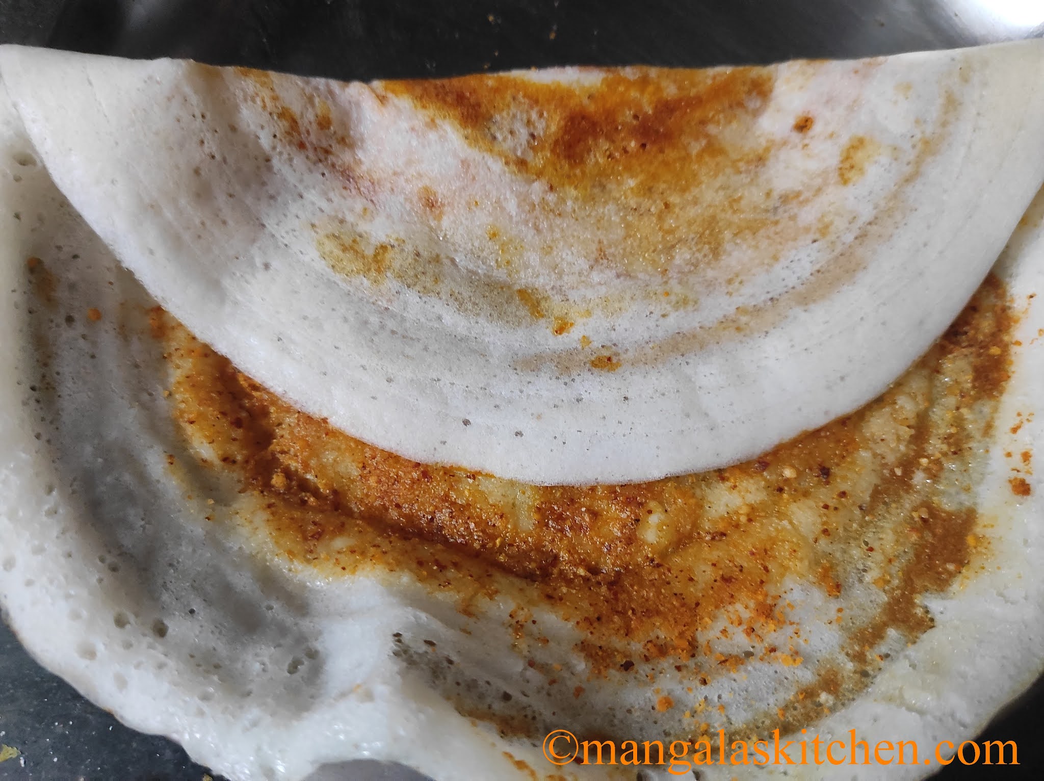 Podi Dosa Dosa with Milagai Podi Mangala's Kitchen