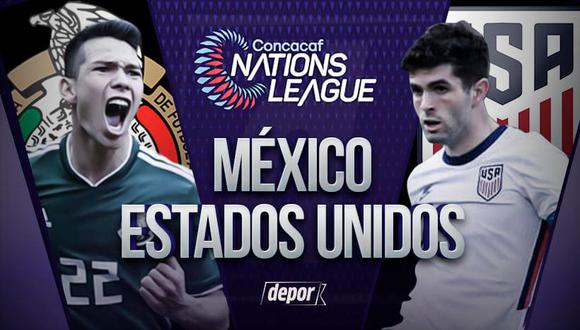 Mexico vs Estados Unidos en vivo: Horario y dónde ver hoy por TV la final de la Liga de Naciones de CONCACAF 2021