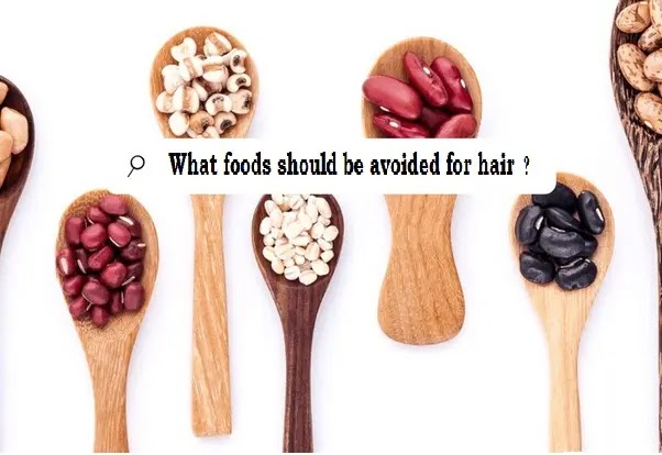 What foods should be avoided for hair growth?