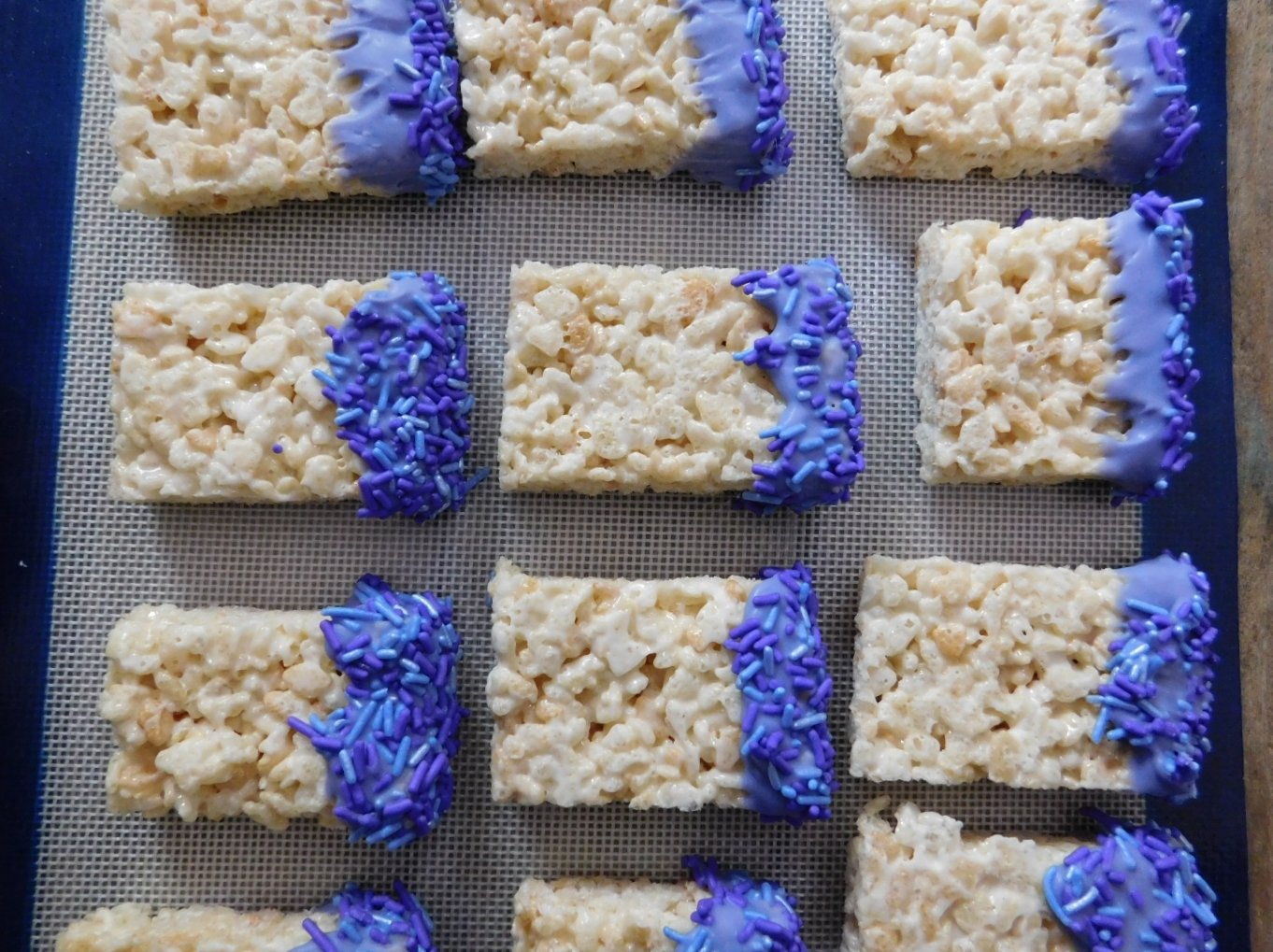Lavender Rice Krispy Treats - Nik Snacks