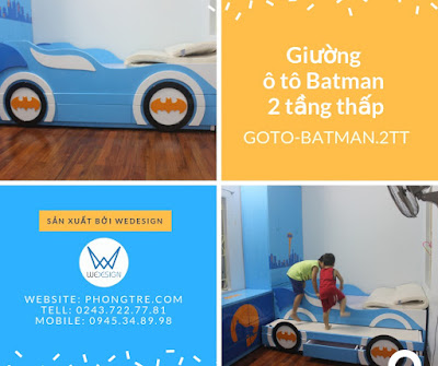 Giường ô tô Bat Man 2 tầng thấp GOTO-BATMAN.2TT