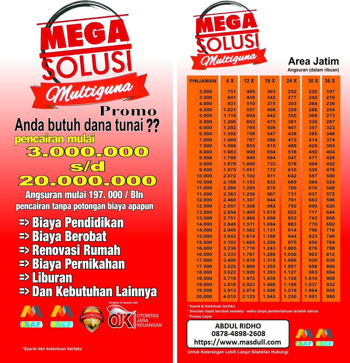 Brosur Gadai Bpkb Motor Di Wom Finance Gadai BPKB Mobil