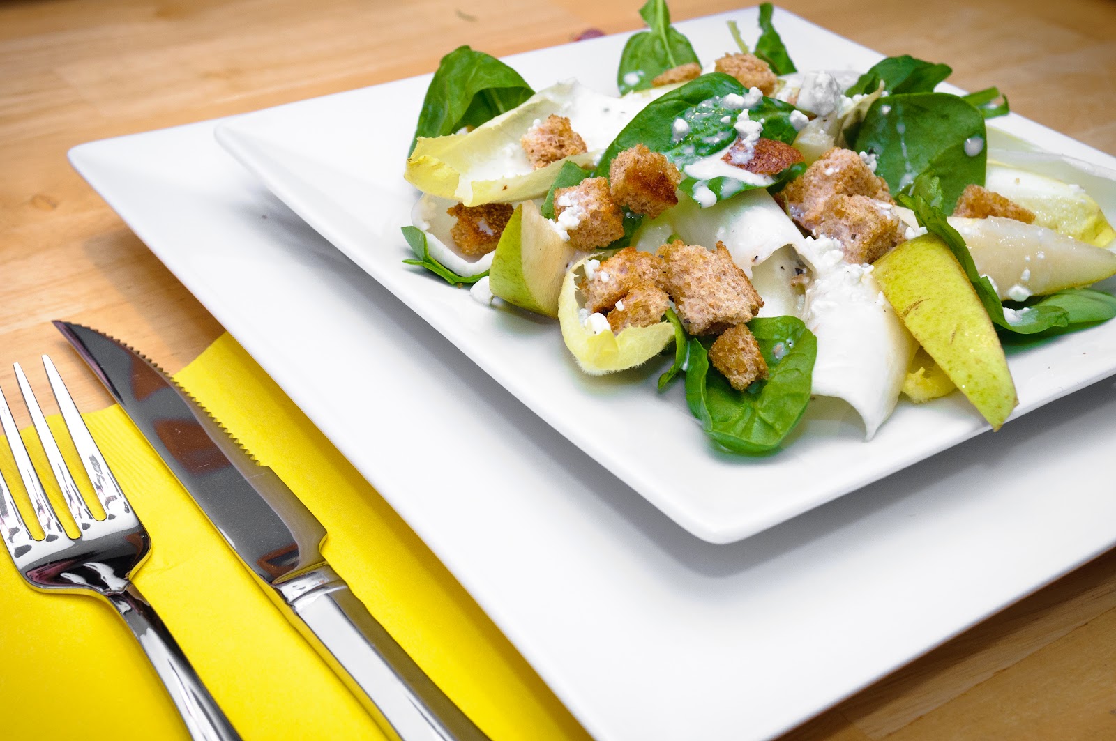Hedlund Home Cooking Endive, Pear and Blue Cheese Salad