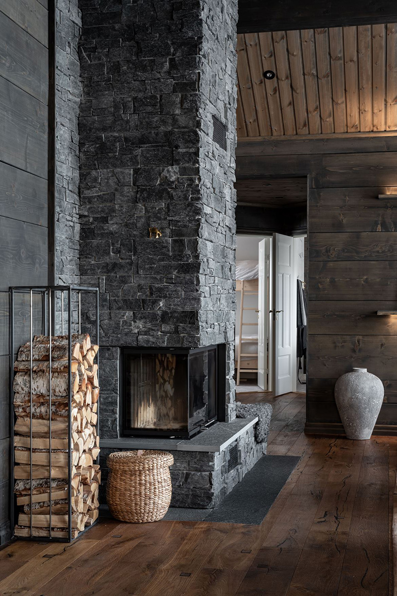 Cozy wooden cottage in the mountains of Sweden
