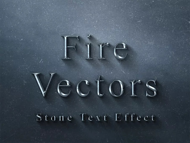 Stone PSD Text Effect Free Download
